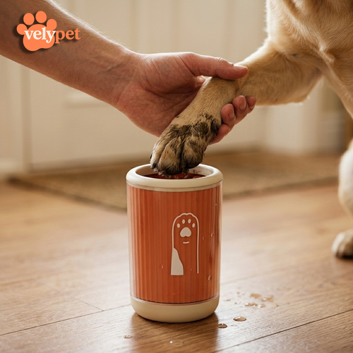 Limpiapatas Velypet® — Vaso Limpiador de Patas para Perro y Gato