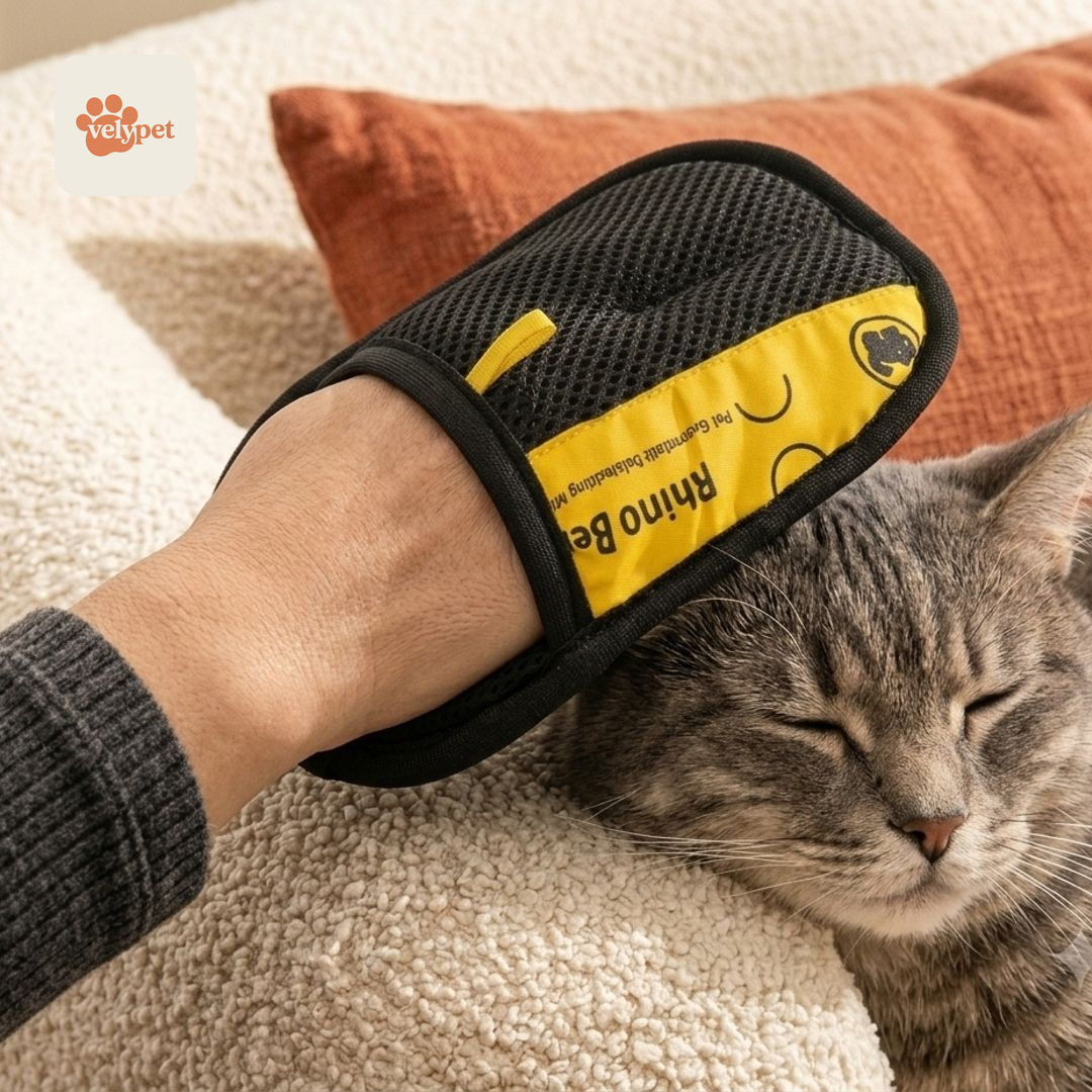 Kit Dúo Antipelo Velypet® — 2 Guantes Electroestáticos