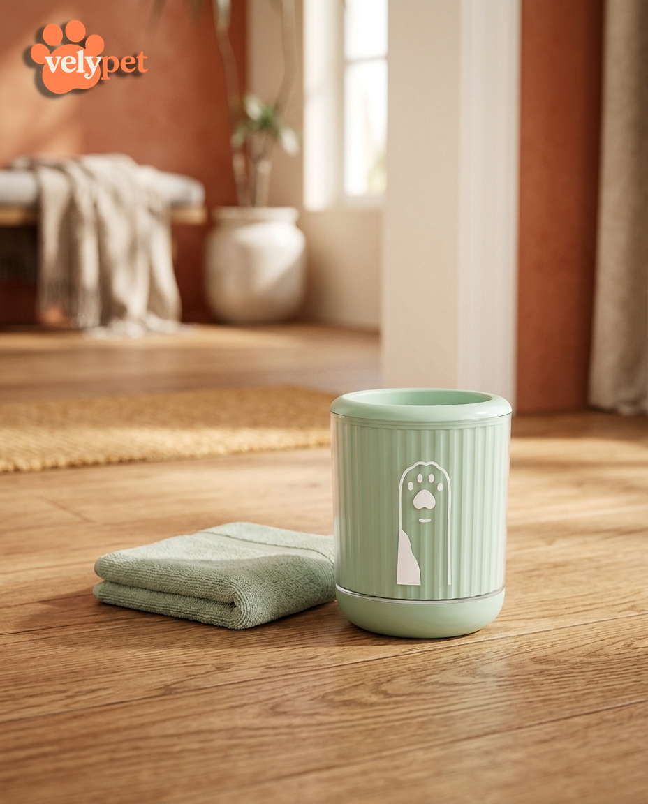 Limpiapatas Velypet® — Vaso Limpiador de Patas para Perro y Gato