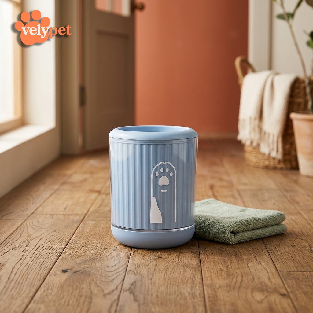 Limpiapatas Velypet® — Vaso Limpiador de Patas para Perro y Gato